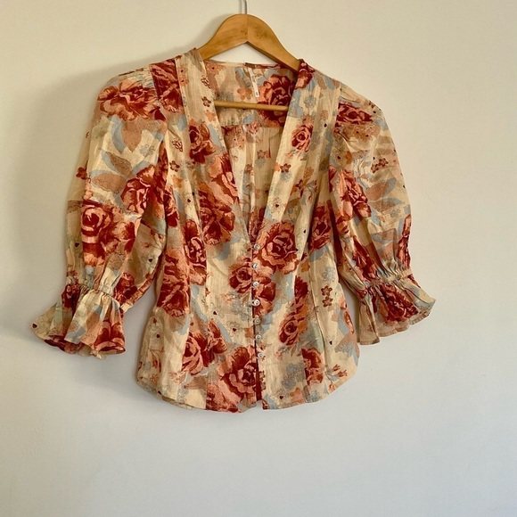 {Free People} I found you printed top - Picture 2 of 4